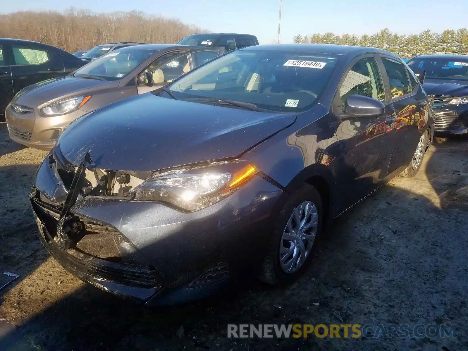 2 Photograph of a damaged car 2T1BURHE2KC207399 TOYOTA COROLLA 2019