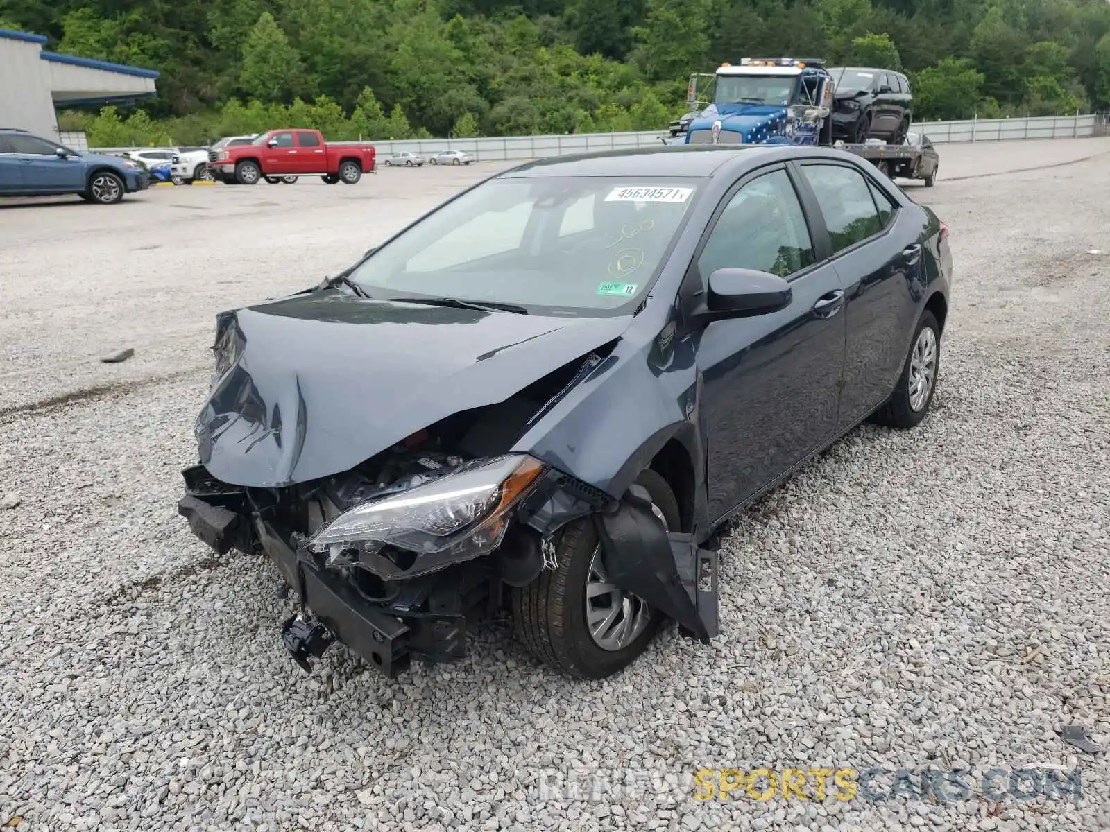 2 Photograph of a damaged car 2T1BURHE2KC207497 TOYOTA COROLLA 2019