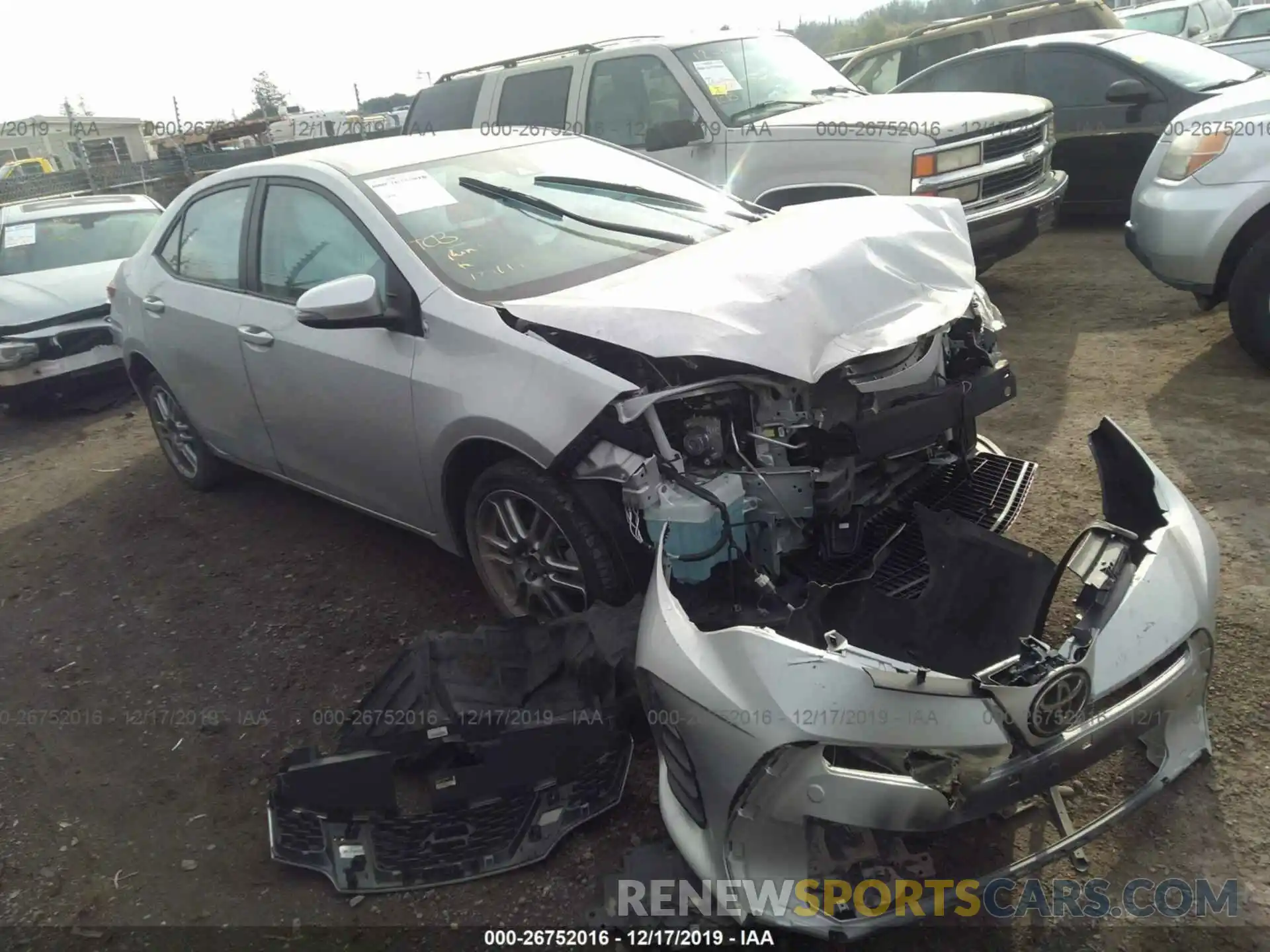 1 Photograph of a damaged car 2T1BURHE2KC207645 TOYOTA COROLLA 2019