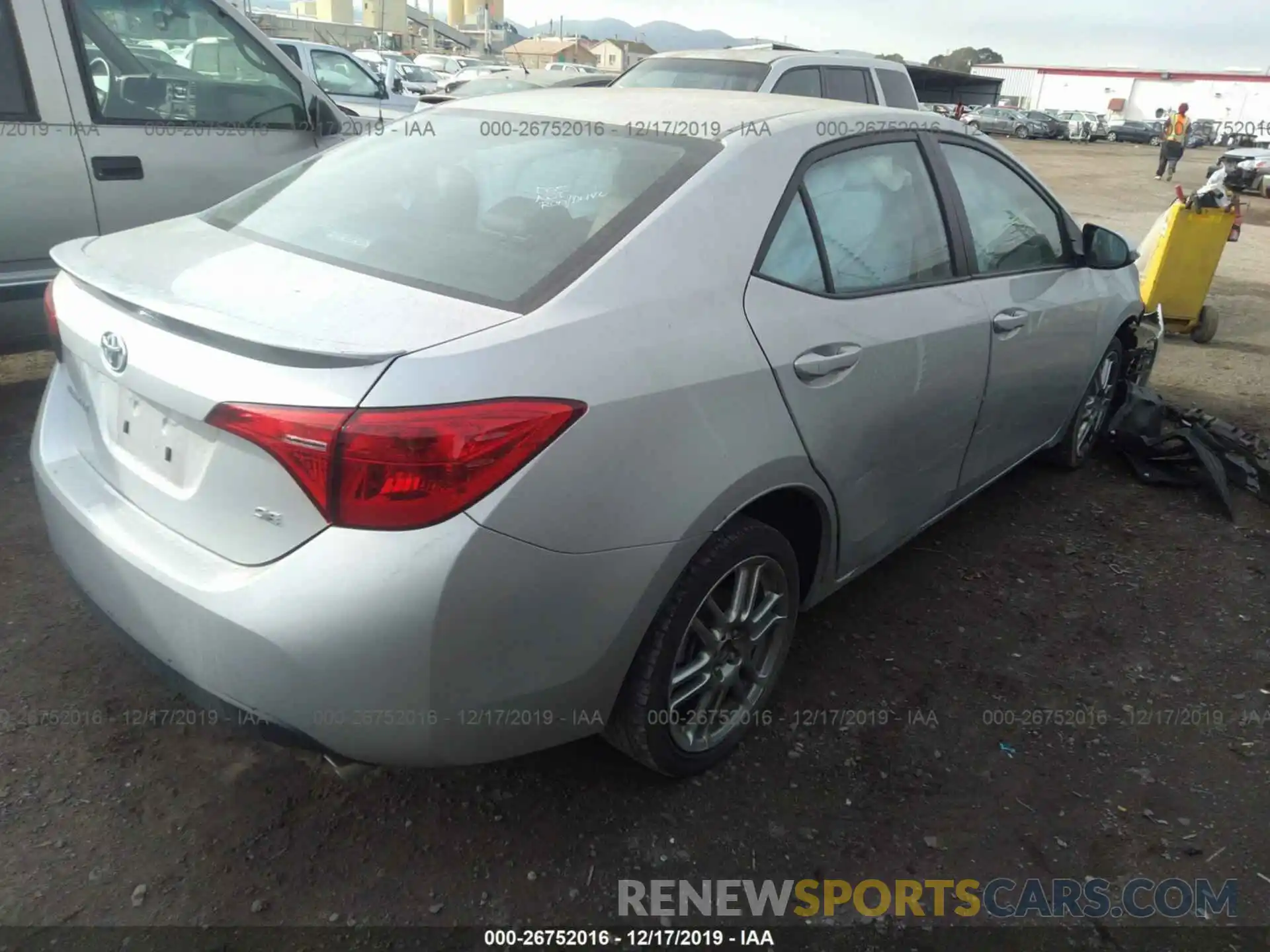 4 Photograph of a damaged car 2T1BURHE2KC207645 TOYOTA COROLLA 2019