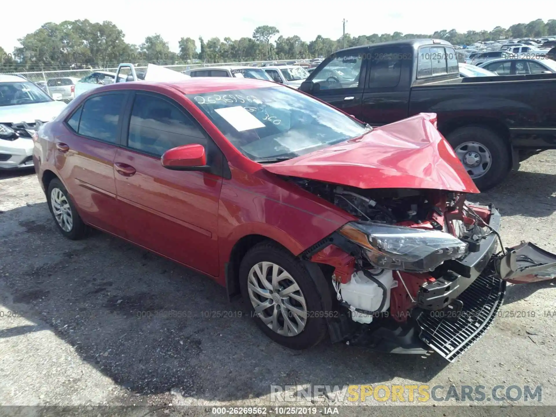 1 Photograph of a damaged car 2T1BURHE2KC207919 TOYOTA COROLLA 2019