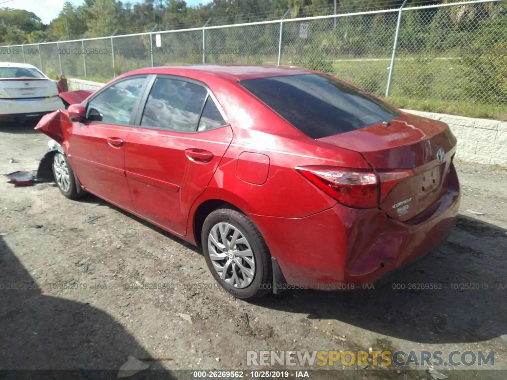 3 Photograph of a damaged car 2T1BURHE2KC207919 TOYOTA COROLLA 2019