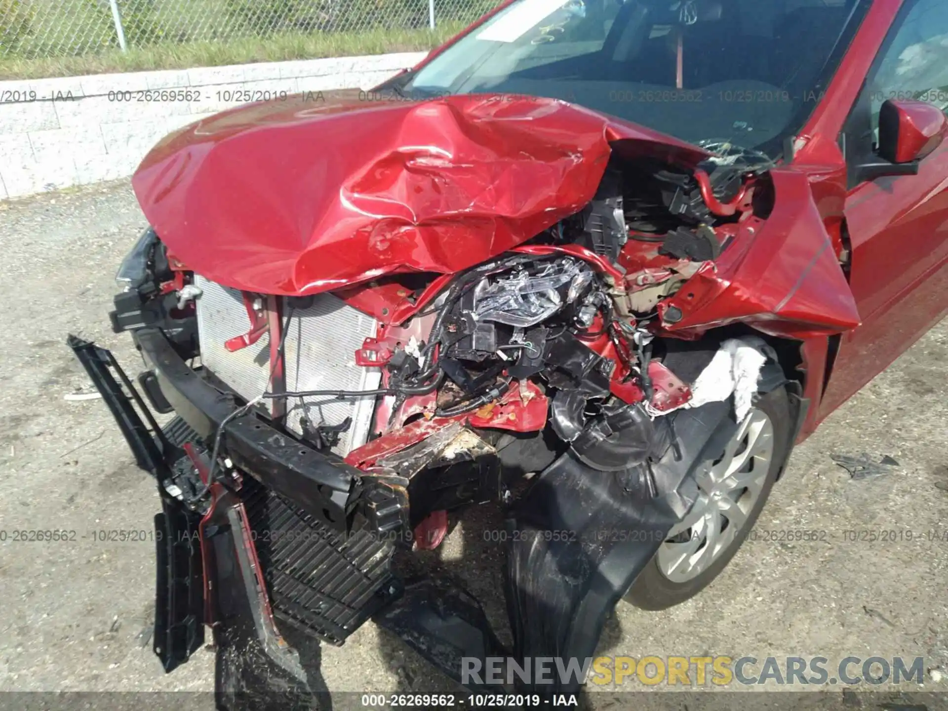 6 Photograph of a damaged car 2T1BURHE2KC207919 TOYOTA COROLLA 2019