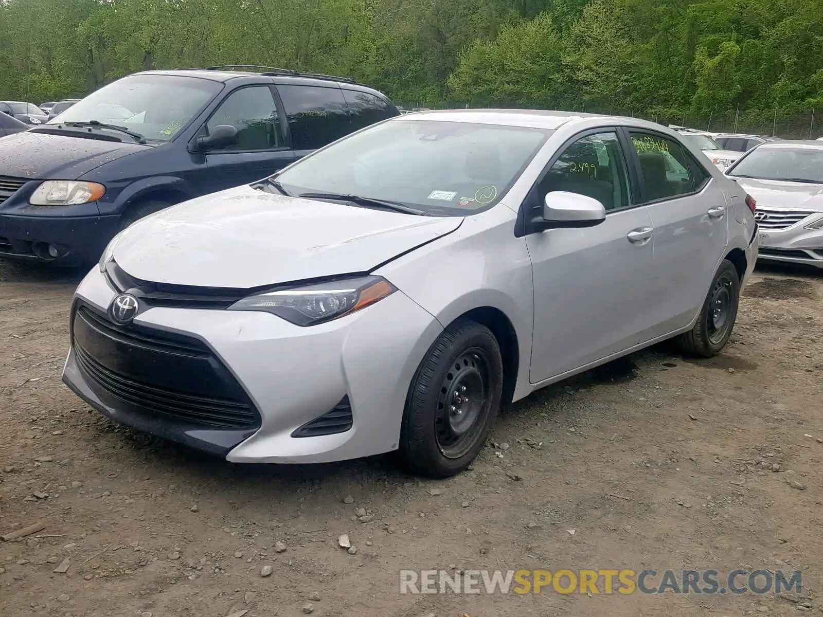 2 Photograph of a damaged car 2T1BURHE2KC208312 TOYOTA COROLLA 2019