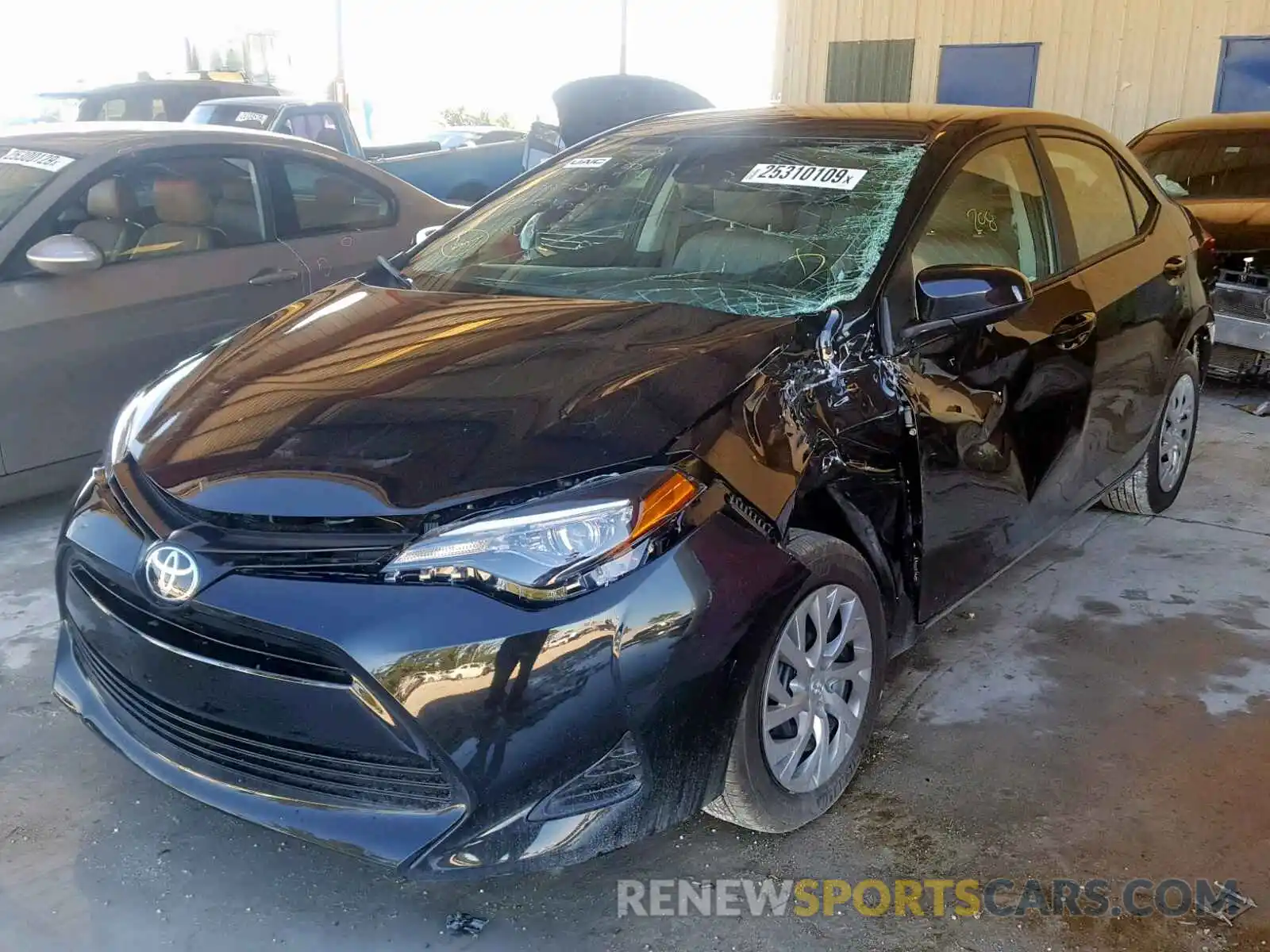 2 Photograph of a damaged car 2T1BURHE2KC208553 TOYOTA COROLLA 2019