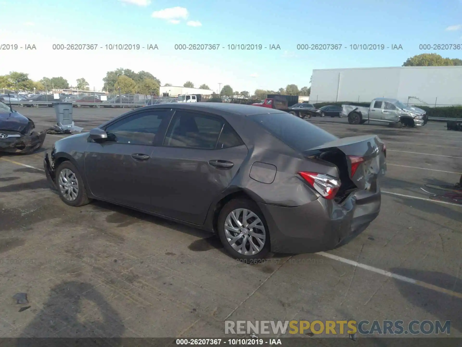 3 Photograph of a damaged car 2T1BURHE2KC208603 TOYOTA COROLLA 2019