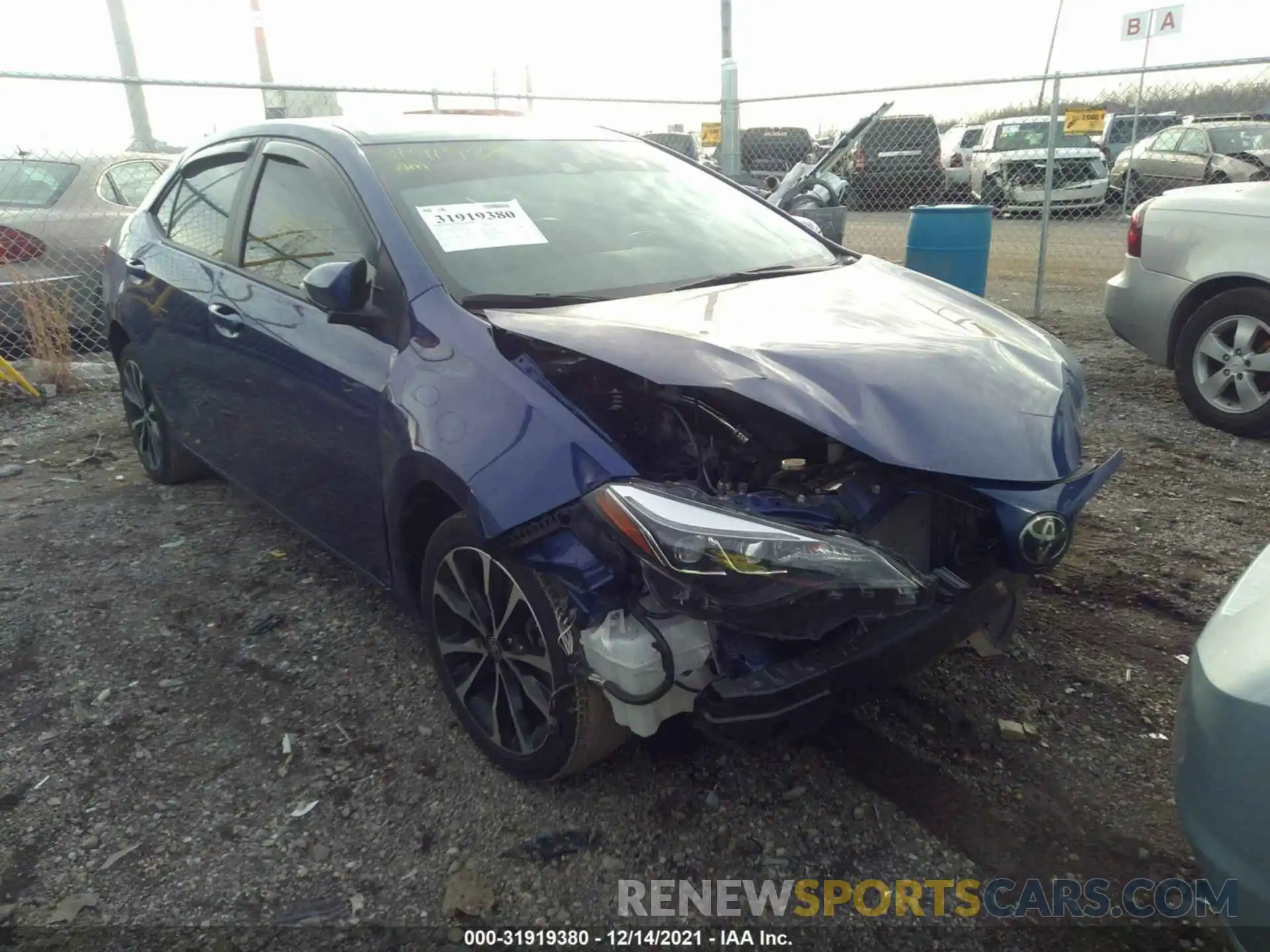 1 Photograph of a damaged car 2T1BURHE2KC209184 TOYOTA COROLLA 2019