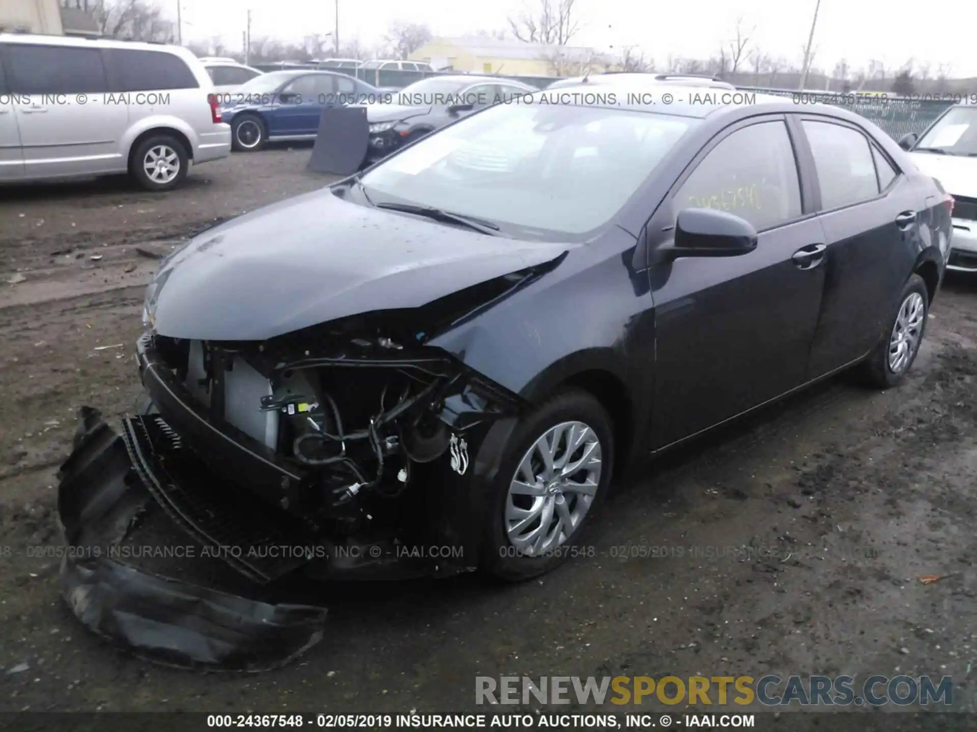 2 Photograph of a damaged car 2T1BURHE2KC209461 TOYOTA COROLLA 2019