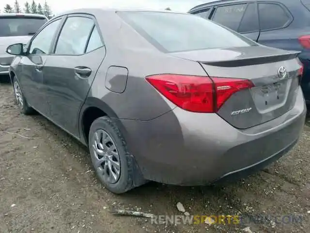 3 Photograph of a damaged car 2T1BURHE2KC209735 TOYOTA COROLLA 2019