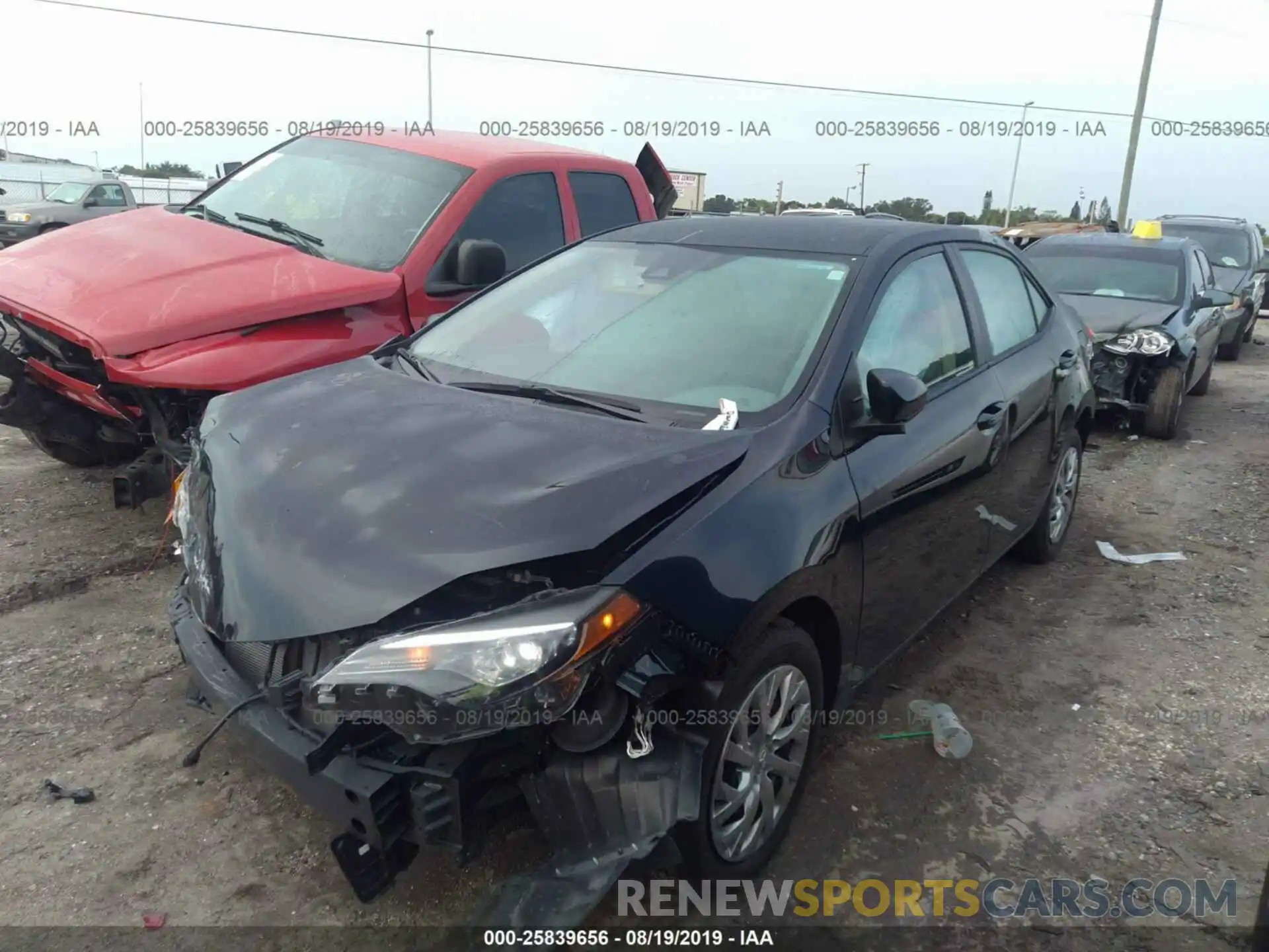 2 Photograph of a damaged car 2T1BURHE2KC209783 TOYOTA COROLLA 2019