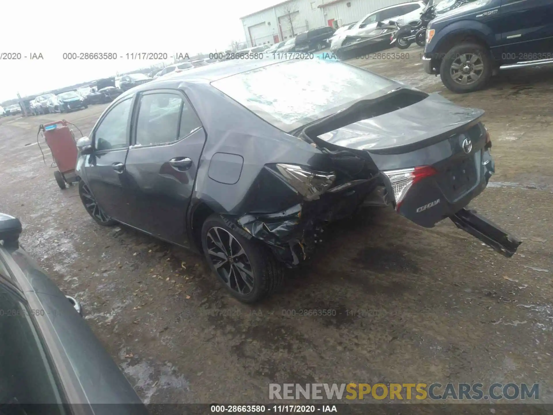 3 Photograph of a damaged car 2T1BURHE2KC209847 TOYOTA COROLLA 2019