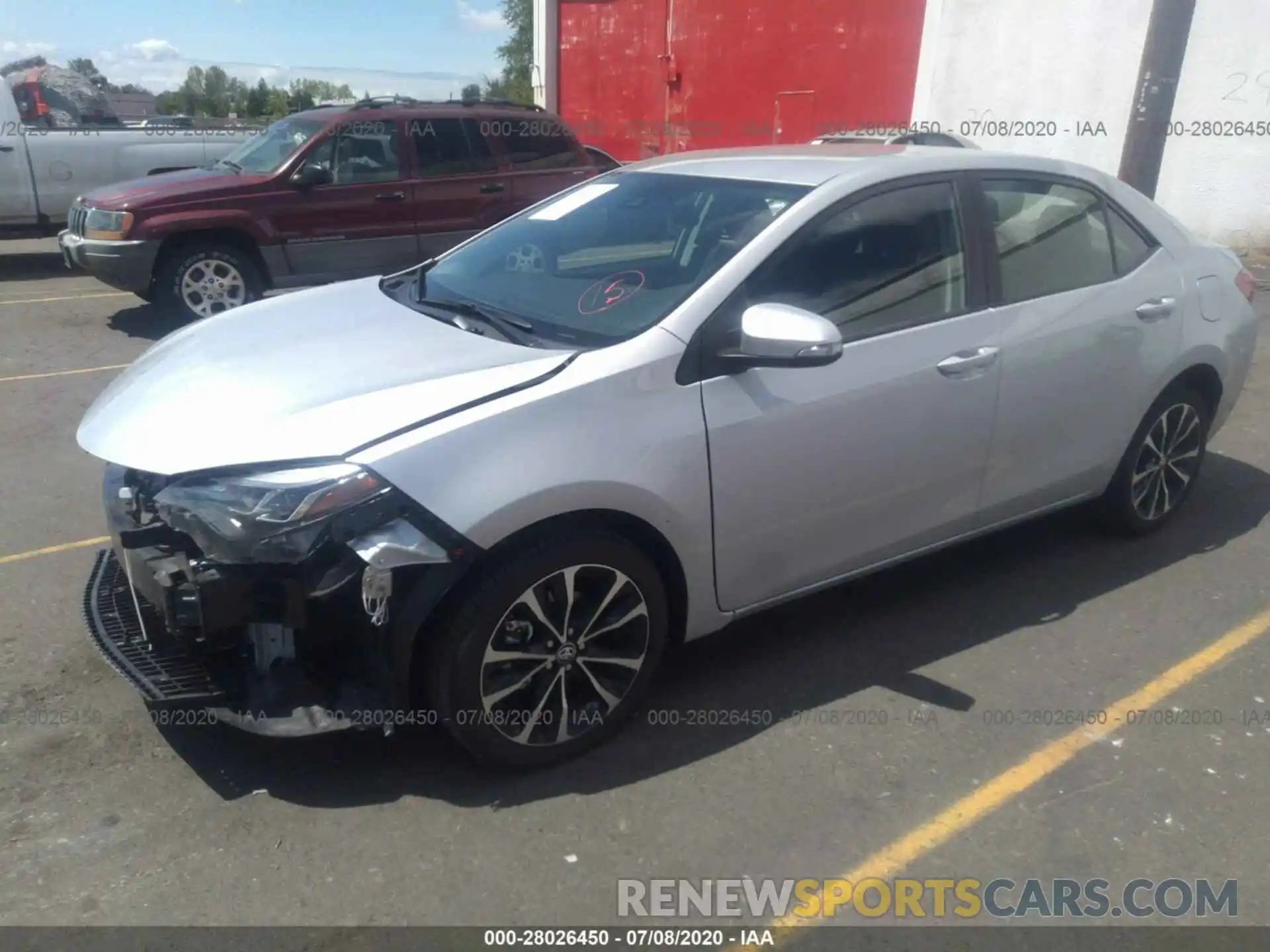 2 Photograph of a damaged car 2T1BURHE2KC210769 TOYOTA COROLLA 2019