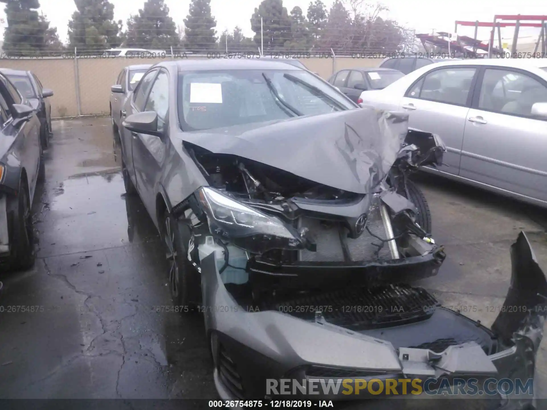 1 Photograph of a damaged car 2T1BURHE2KC210934 TOYOTA COROLLA 2019