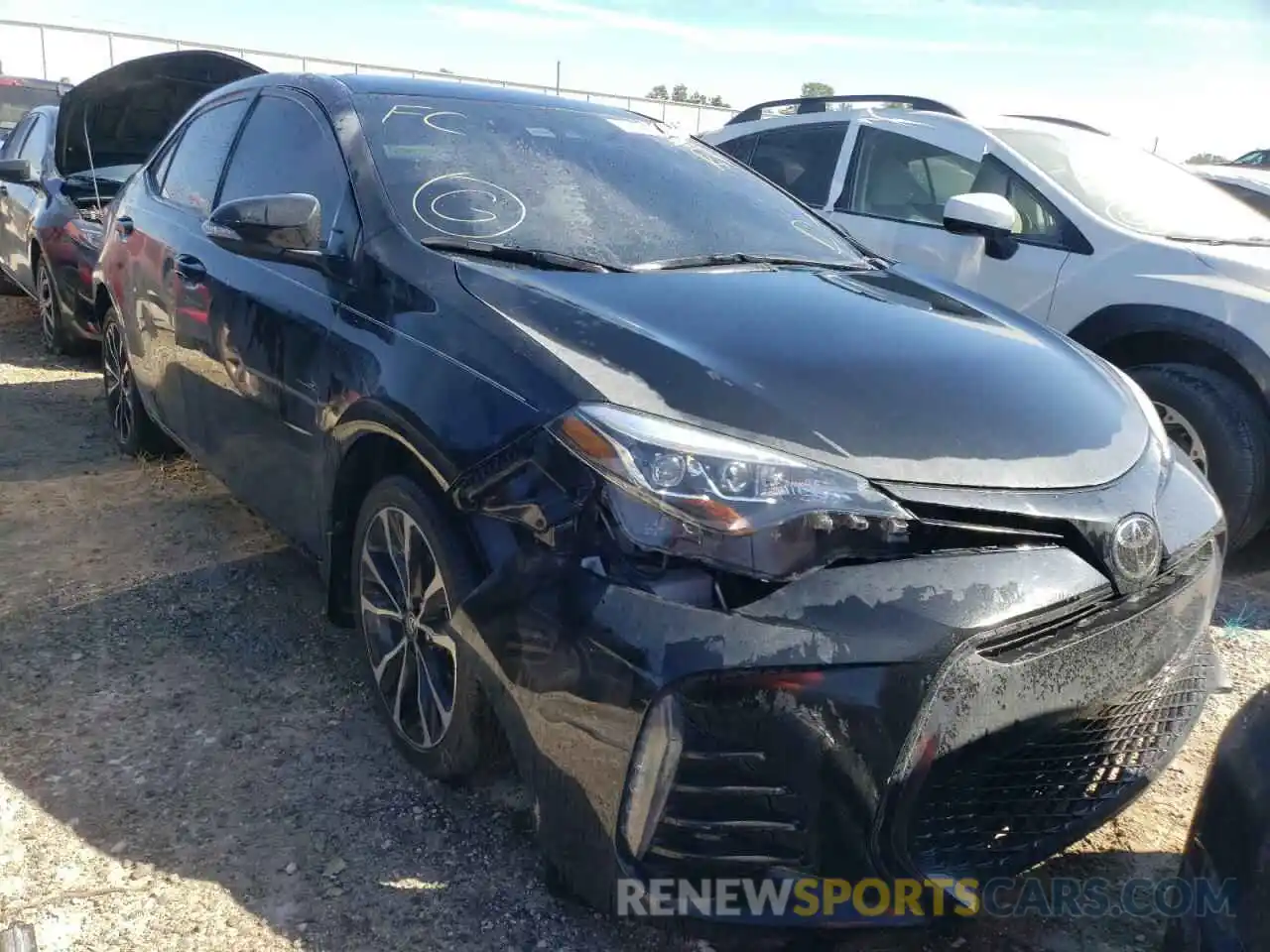 1 Photograph of a damaged car 2T1BURHE2KC211968 TOYOTA COROLLA 2019