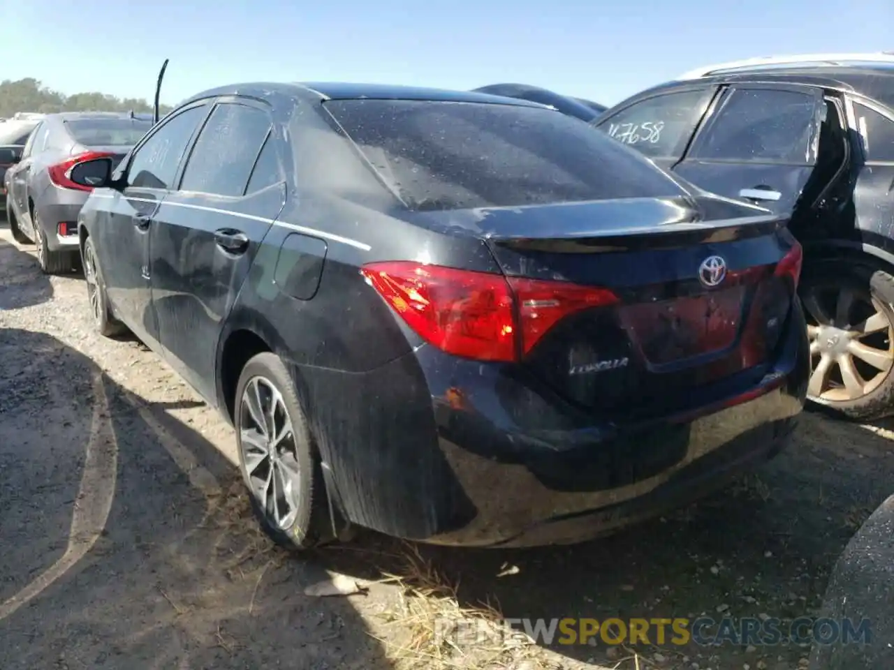 3 Photograph of a damaged car 2T1BURHE2KC211968 TOYOTA COROLLA 2019