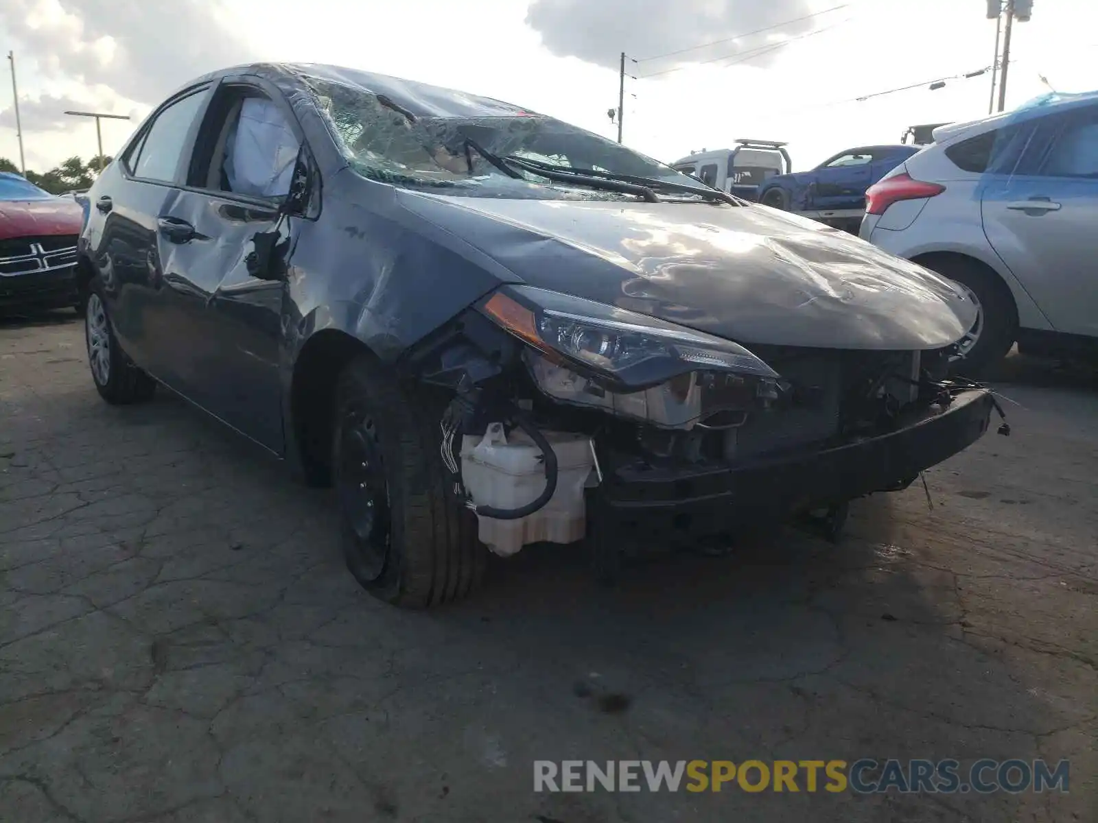 1 Photograph of a damaged car 2T1BURHE2KC212327 TOYOTA COROLLA 2019