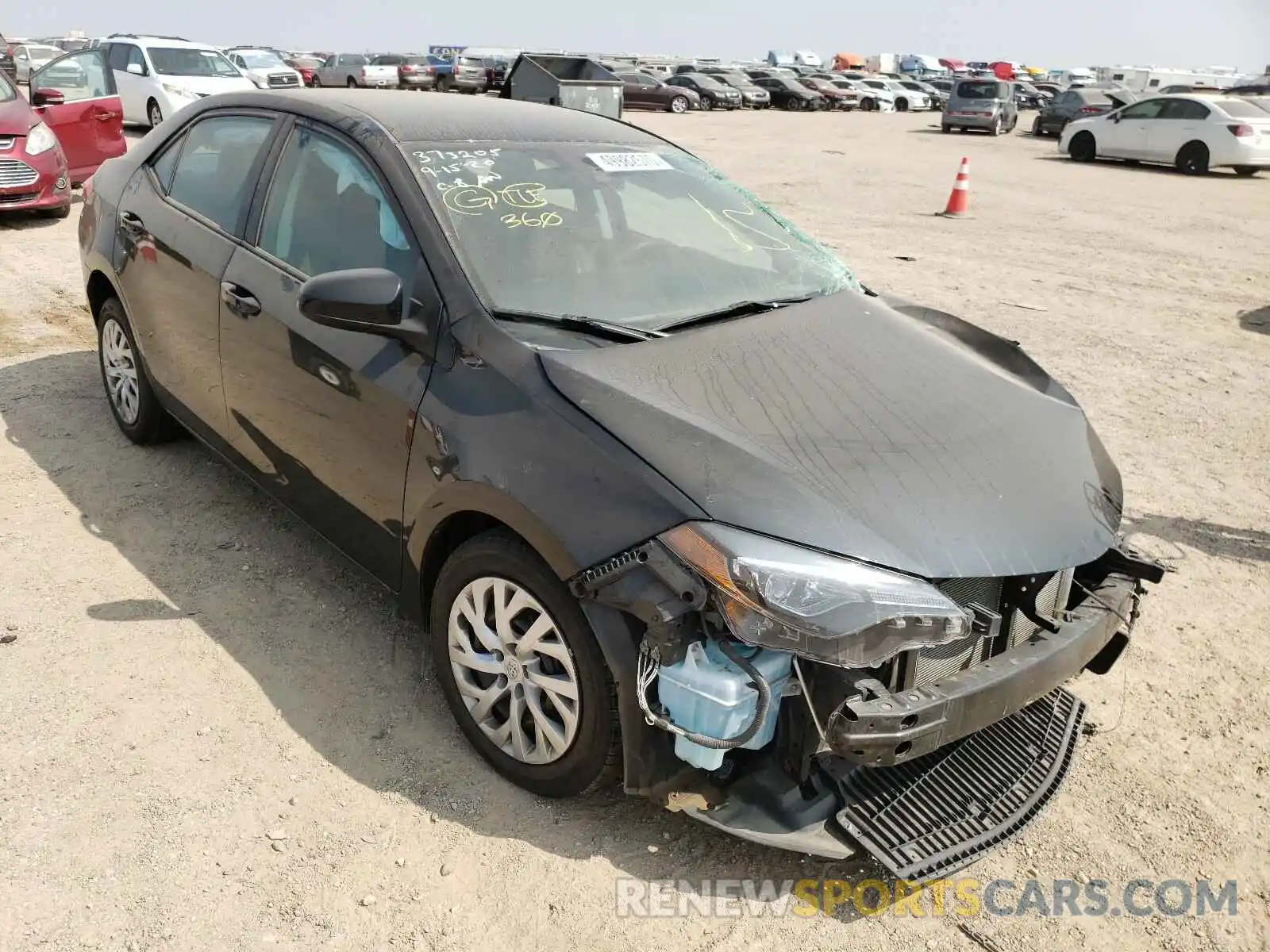 1 Photograph of a damaged car 2T1BURHE2KC213333 TOYOTA COROLLA 2019