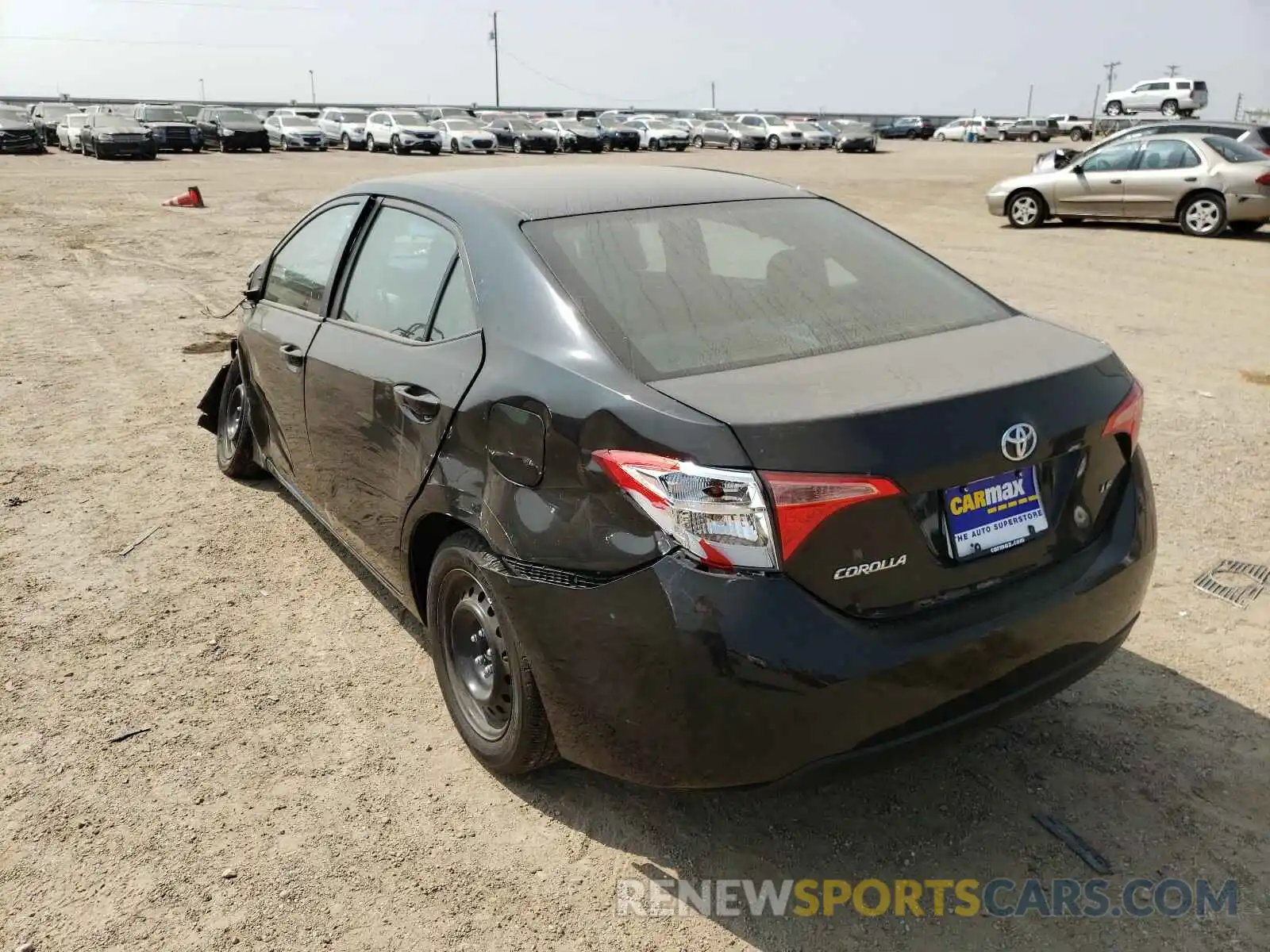 3 Photograph of a damaged car 2T1BURHE2KC213333 TOYOTA COROLLA 2019