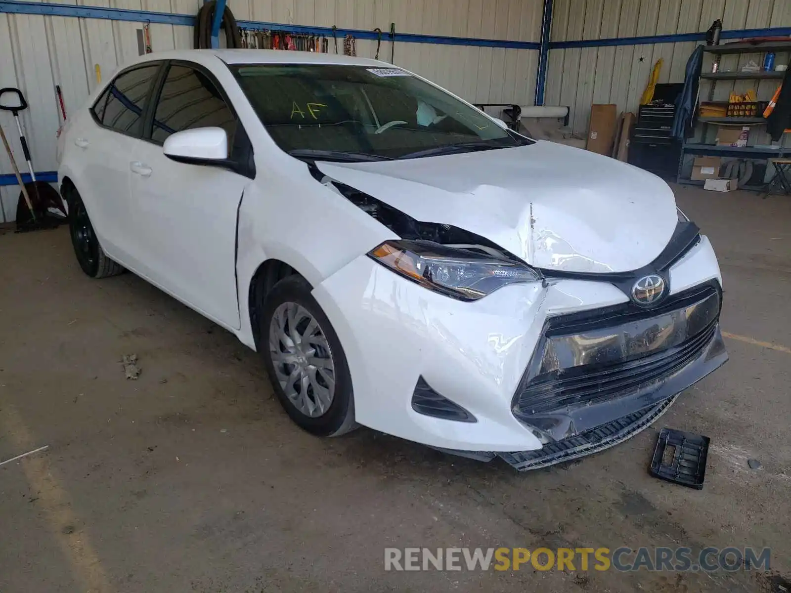 1 Photograph of a damaged car 2T1BURHE2KC214496 TOYOTA COROLLA 2019