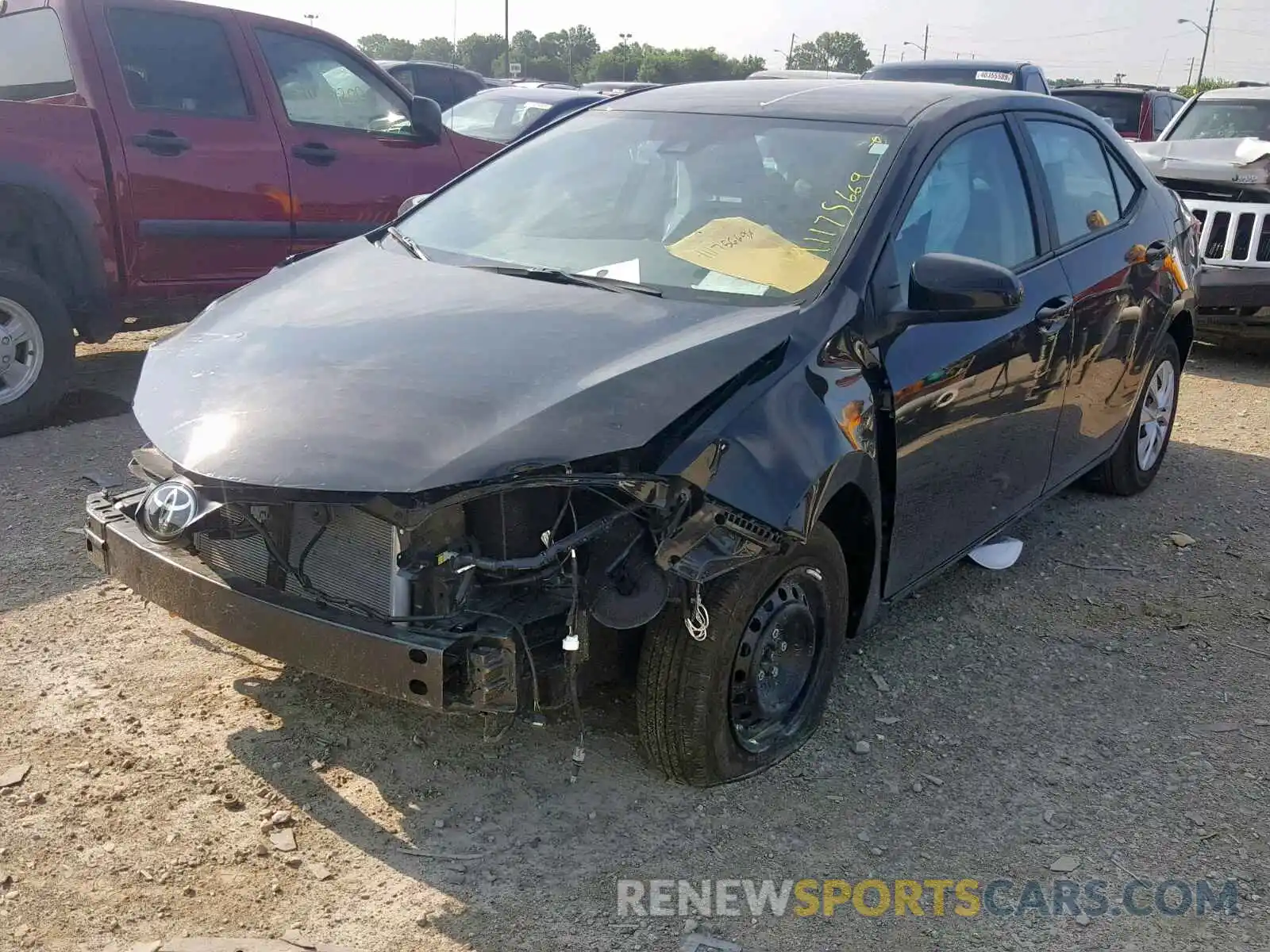 2 Photograph of a damaged car 2T1BURHE2KC215521 TOYOTA COROLLA 2019