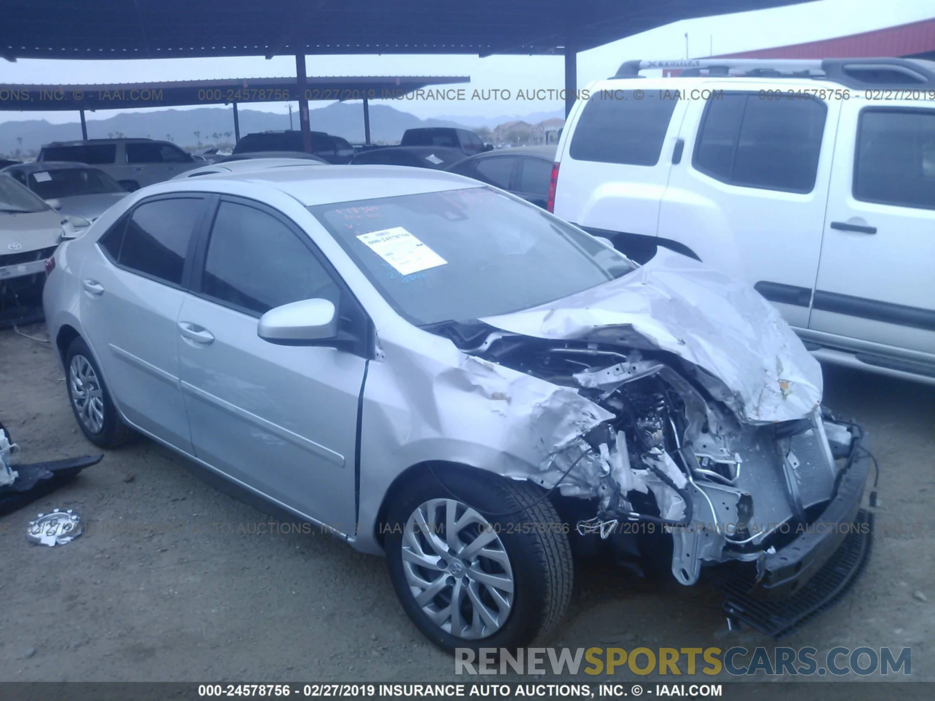 1 Photograph of a damaged car 2T1BURHE2KC215731 TOYOTA COROLLA 2019