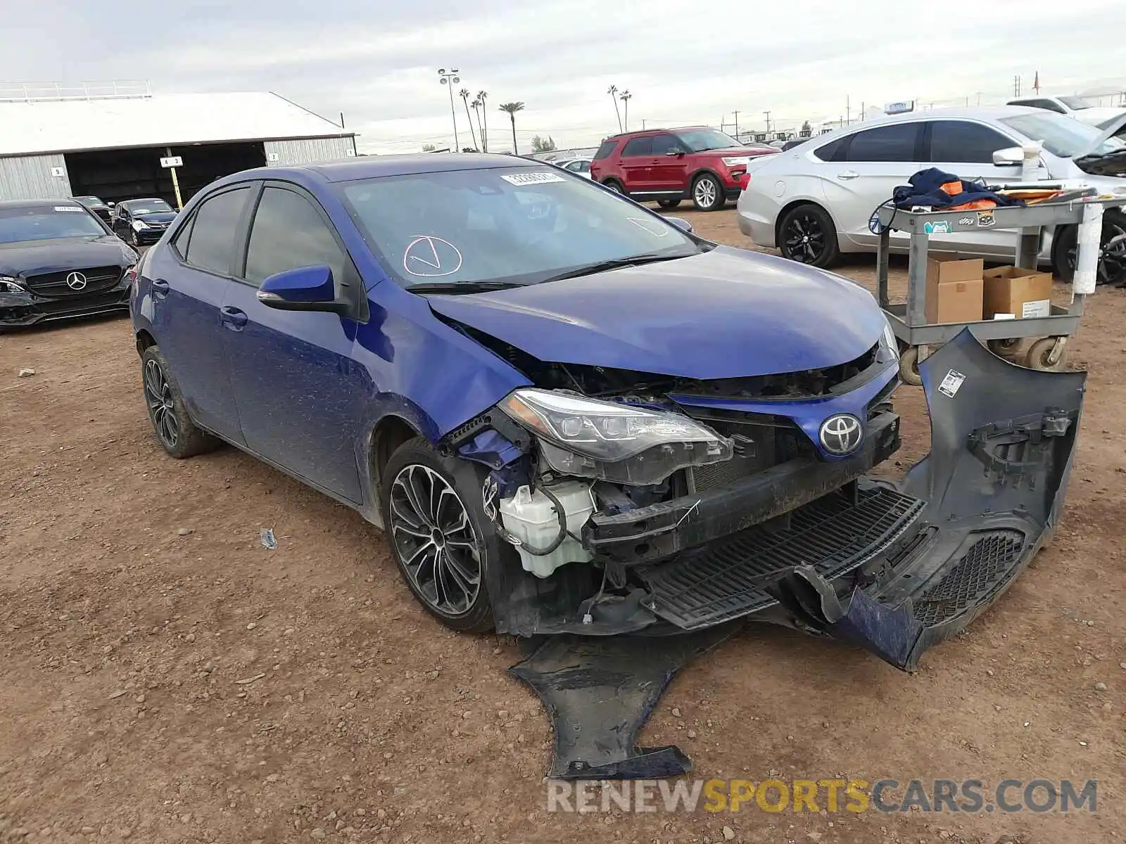 1 Photograph of a damaged car 2T1BURHE2KC215874 TOYOTA COROLLA 2019