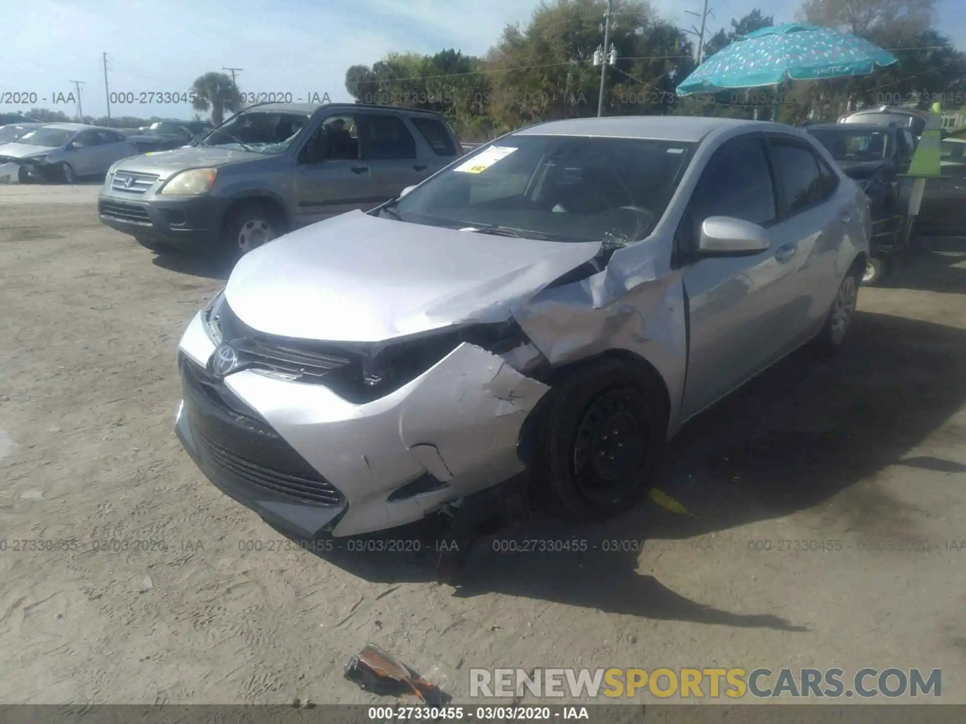 6 Photograph of a damaged car 2T1BURHE2KC216460 TOYOTA COROLLA 2019