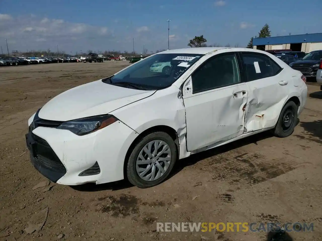 1 Photograph of a damaged car 2T1BURHE2KC216832 TOYOTA COROLLA 2019