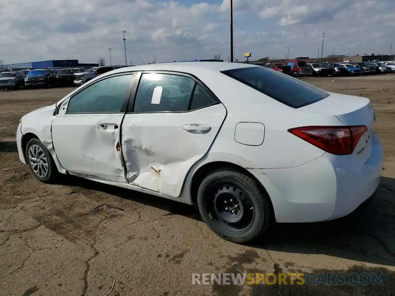 2 Photograph of a damaged car 2T1BURHE2KC216832 TOYOTA COROLLA 2019