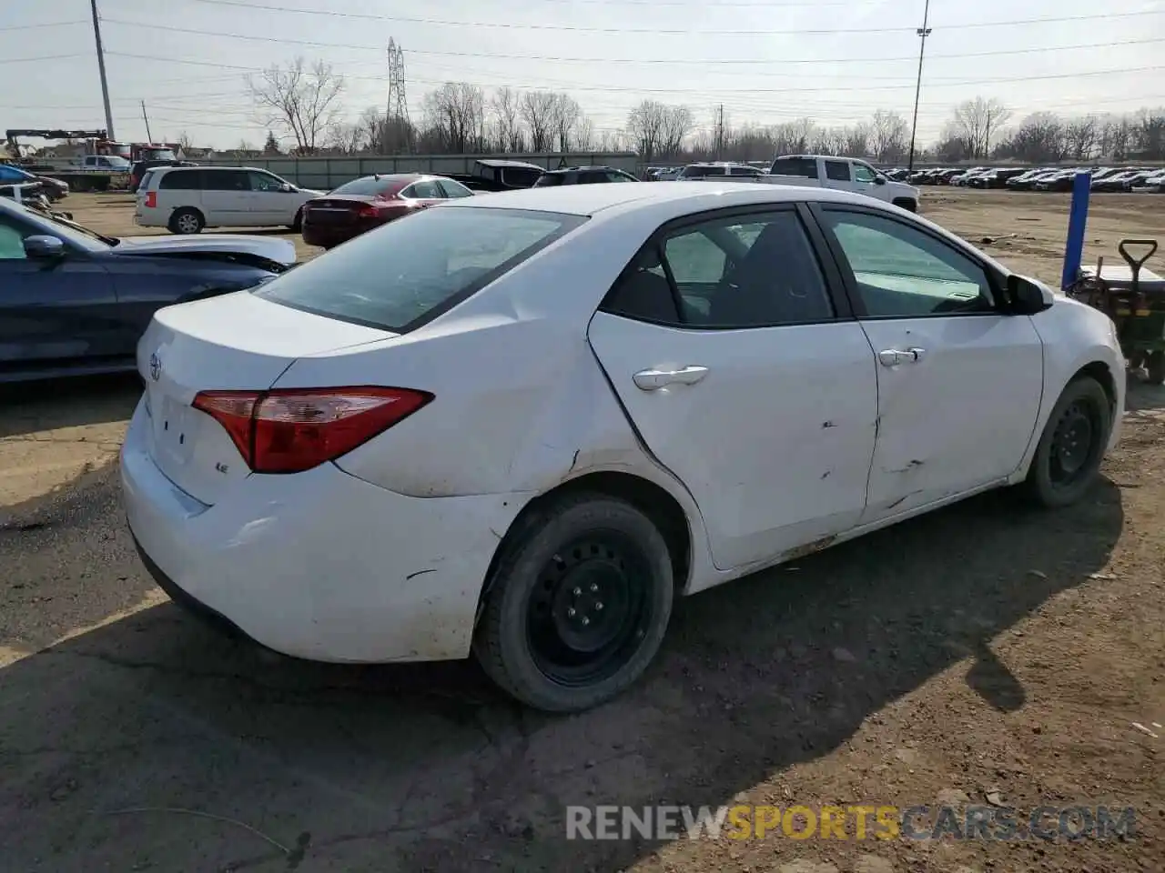 3 Photograph of a damaged car 2T1BURHE2KC216832 TOYOTA COROLLA 2019