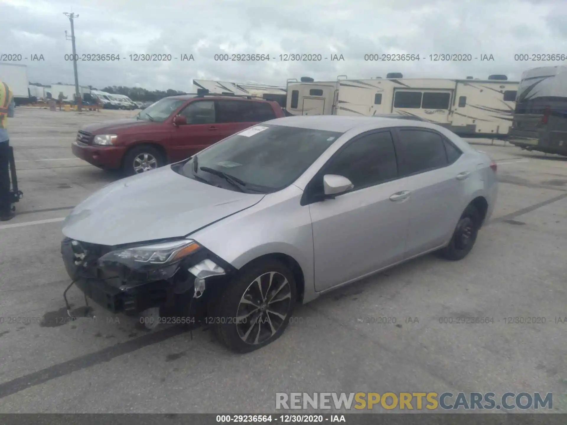 2 Photograph of a damaged car 2T1BURHE2KC216894 TOYOTA COROLLA 2019