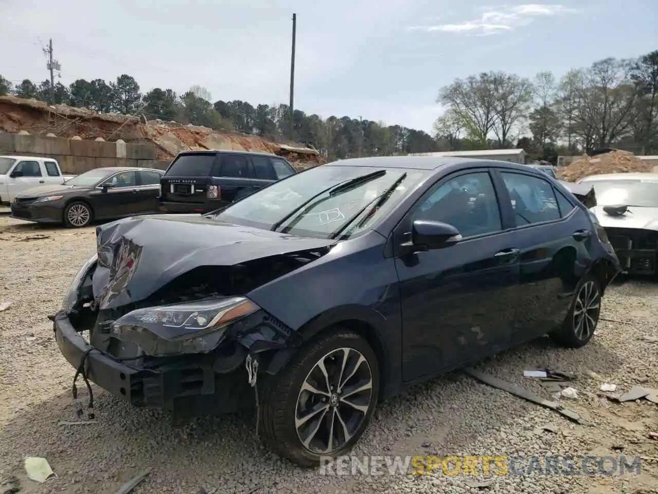 2 Фотография поврежденного автомобиля 2T1BURHE2KC216927 TOYOTA COROLLA 2019