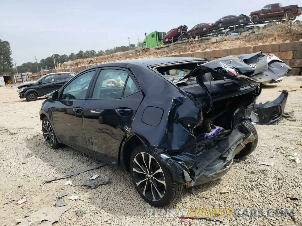 3 Photograph of a damaged car 2T1BURHE2KC216927 TOYOTA COROLLA 2019