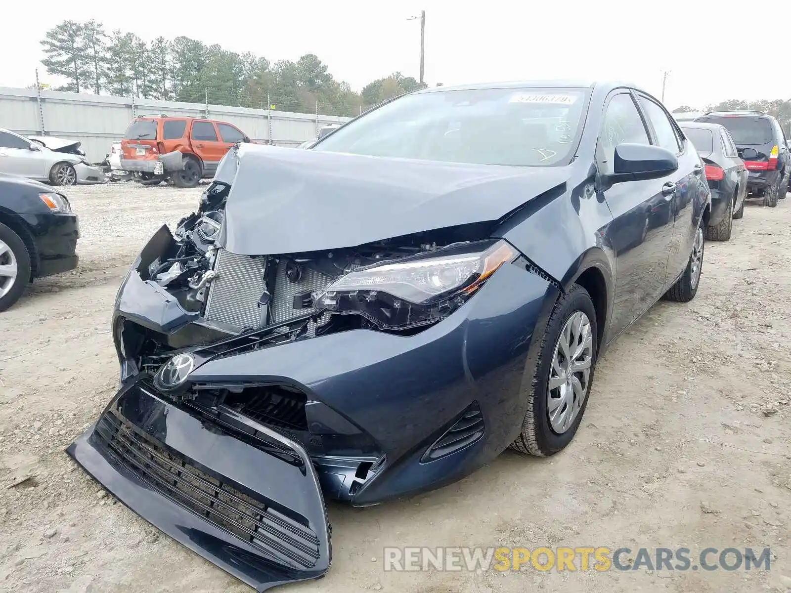 2 Photograph of a damaged car 2T1BURHE2KC217110 TOYOTA COROLLA 2019