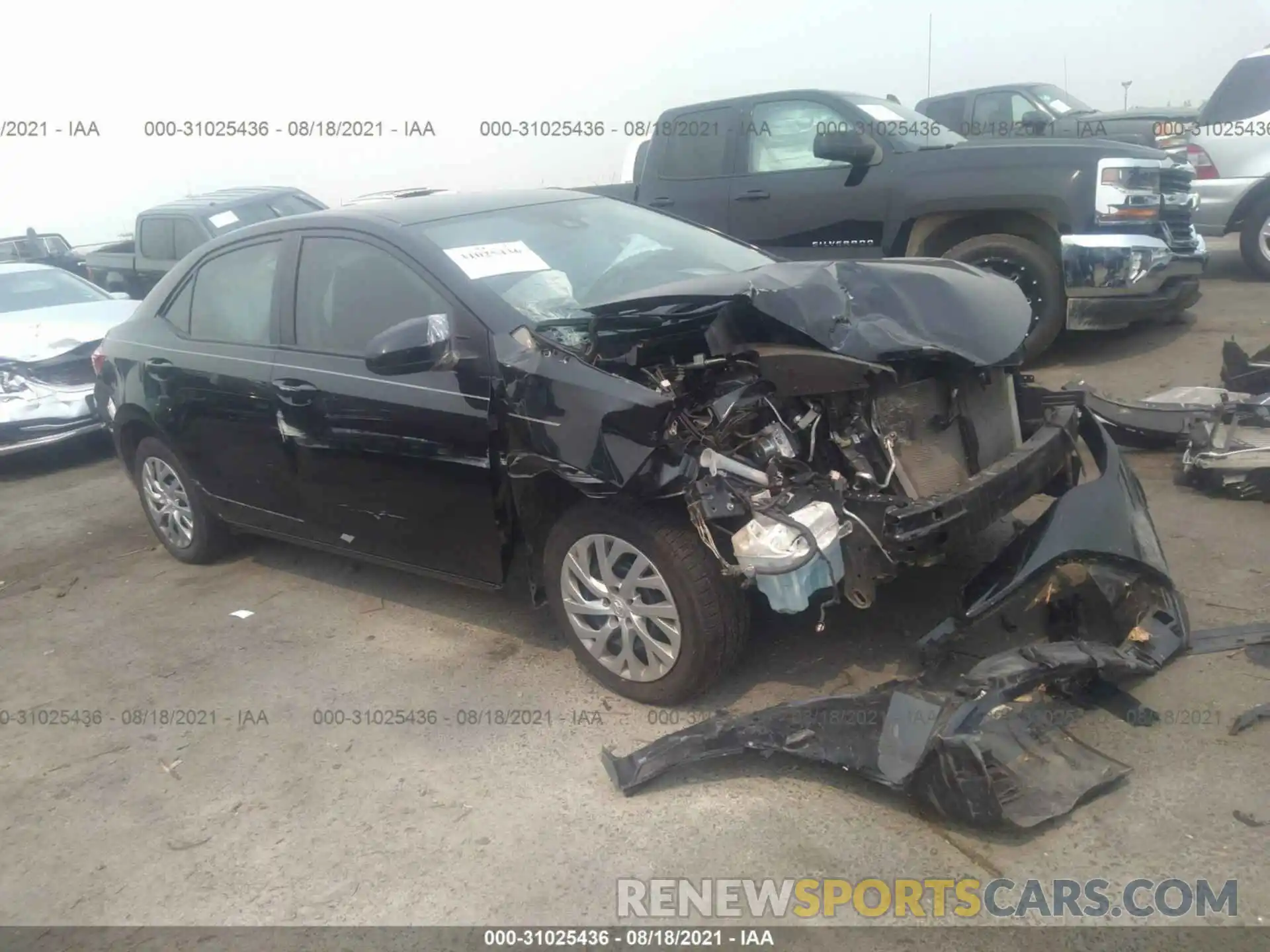 1 Photograph of a damaged car 2T1BURHE2KC217768 TOYOTA COROLLA 2019