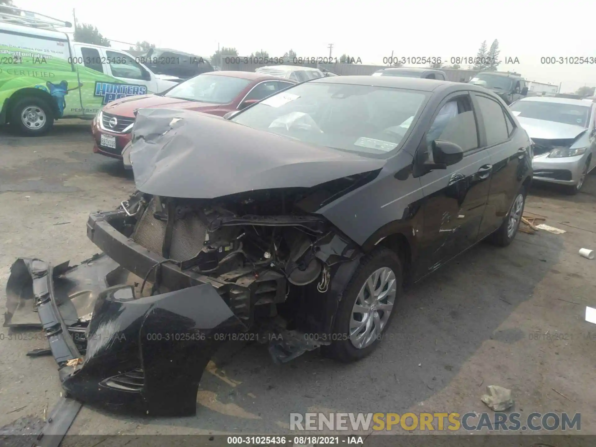 2 Photograph of a damaged car 2T1BURHE2KC217768 TOYOTA COROLLA 2019