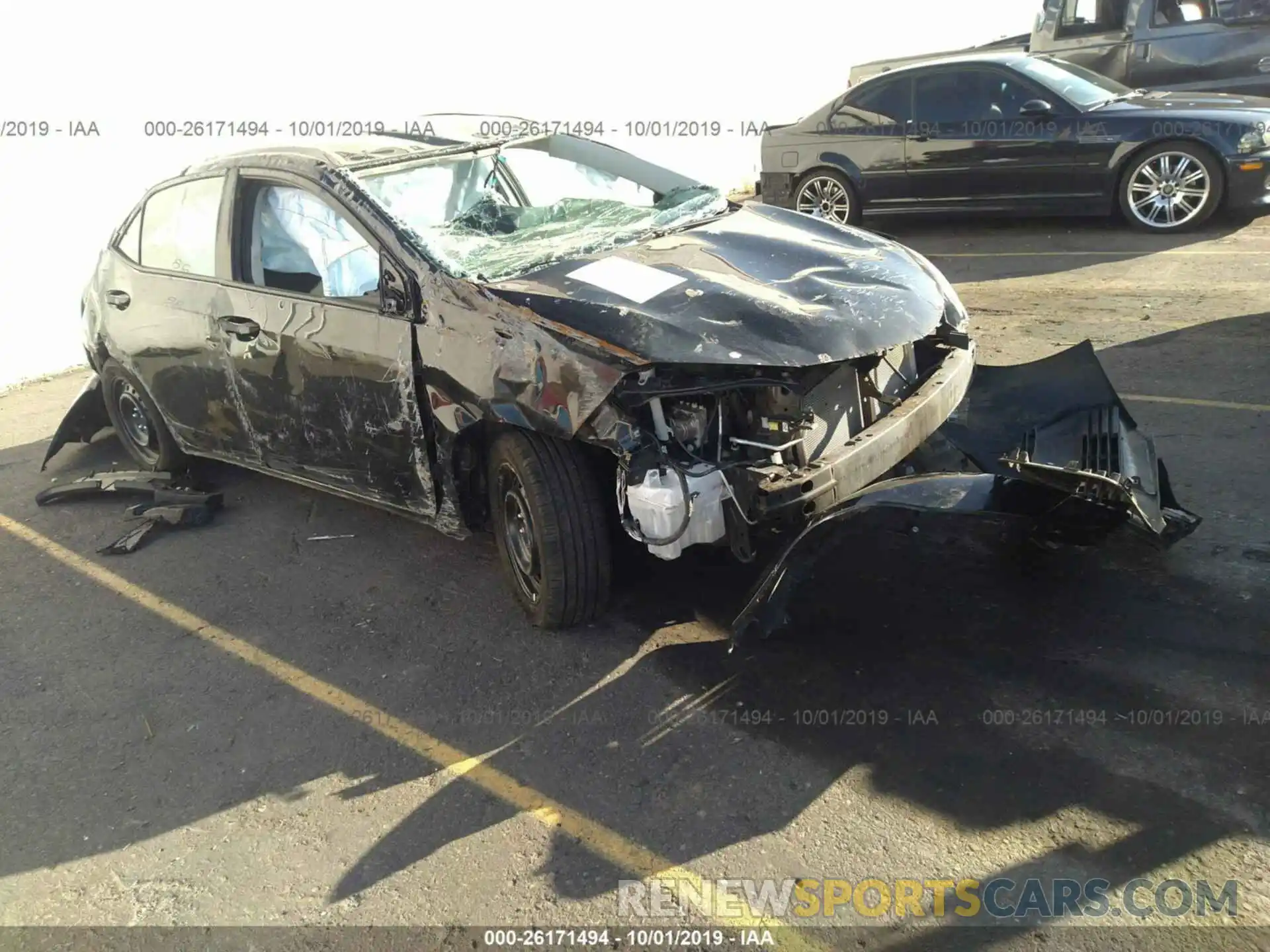 1 Photograph of a damaged car 2T1BURHE2KC218192 TOYOTA COROLLA 2019