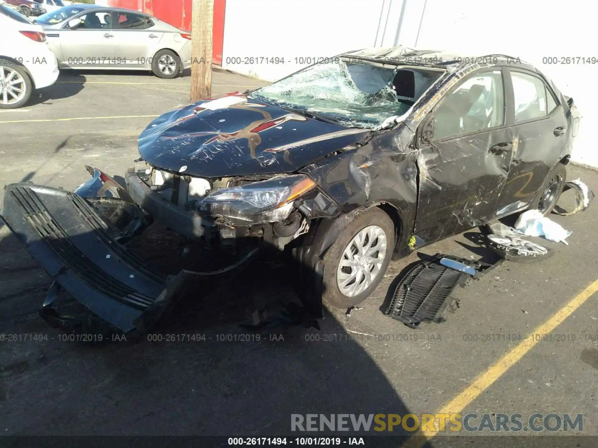 2 Photograph of a damaged car 2T1BURHE2KC218192 TOYOTA COROLLA 2019