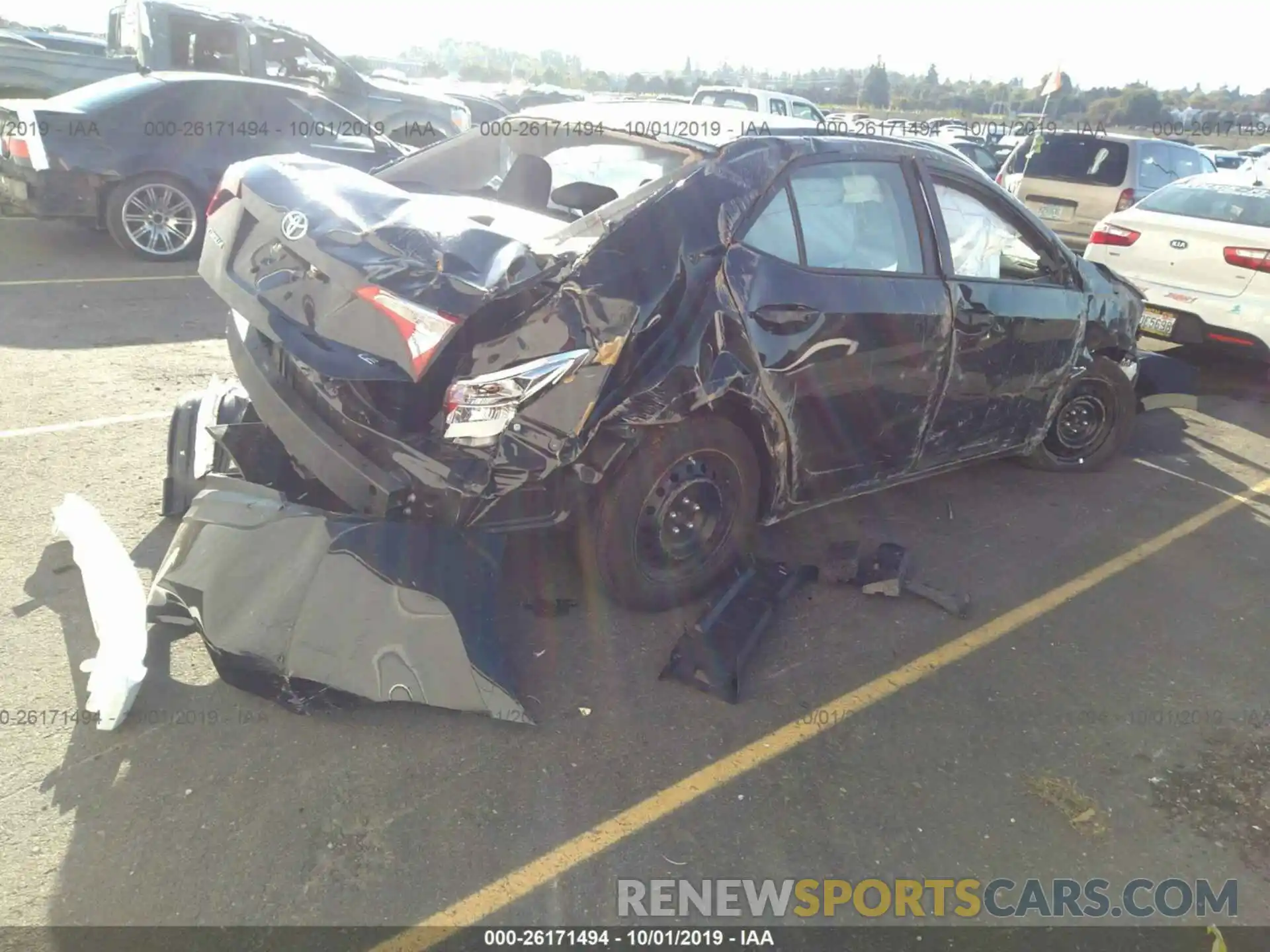 4 Photograph of a damaged car 2T1BURHE2KC218192 TOYOTA COROLLA 2019