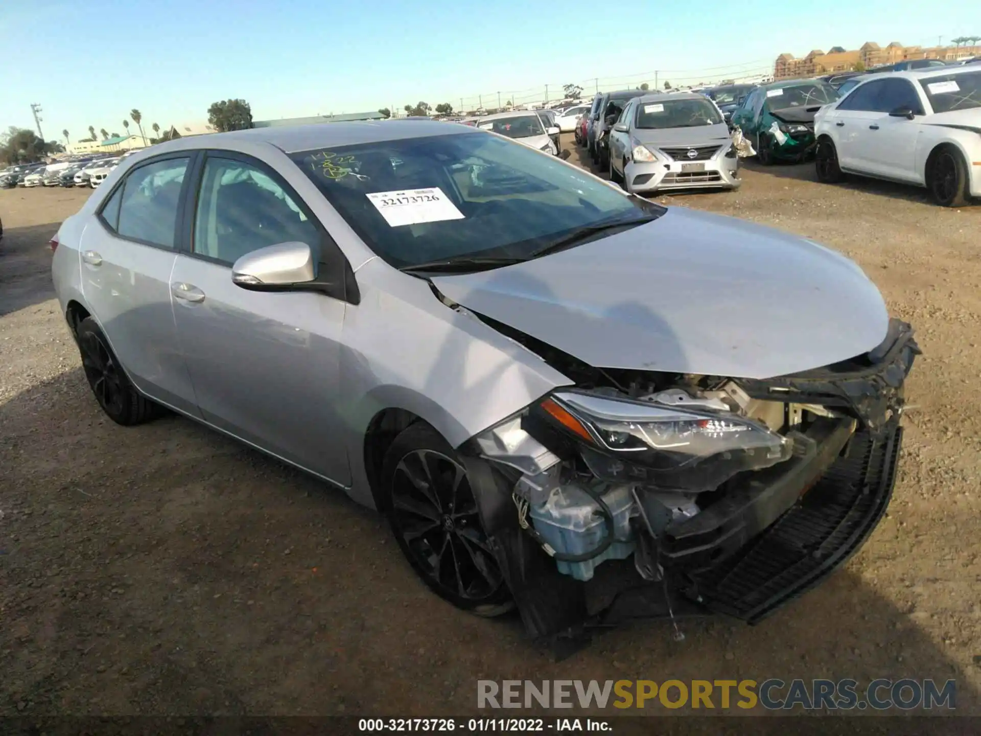 1 Photograph of a damaged car 2T1BURHE2KC219388 TOYOTA COROLLA 2019