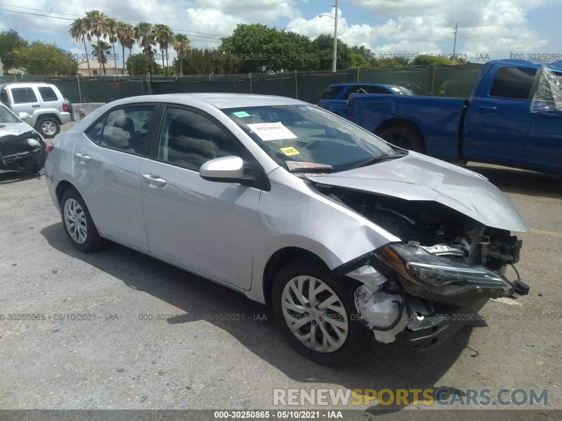 1 Photograph of a damaged car 2T1BURHE2KC219925 TOYOTA COROLLA 2019