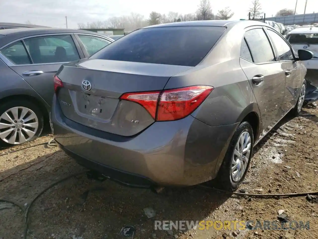 4 Photograph of a damaged car 2T1BURHE2KC219987 TOYOTA COROLLA 2019