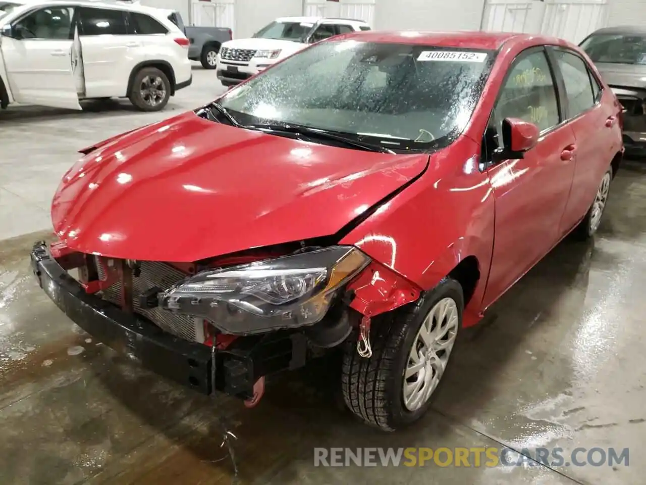 2 Photograph of a damaged car 2T1BURHE2KC220086 TOYOTA COROLLA 2019