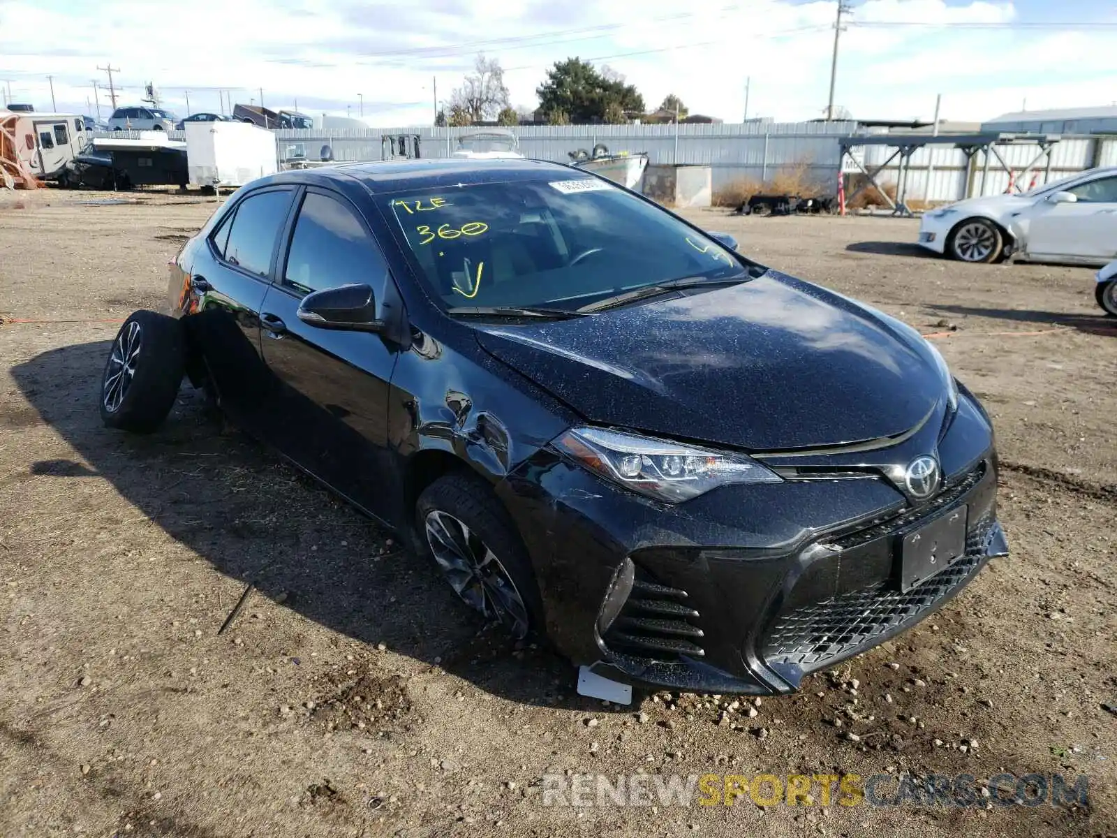 1 Photograph of a damaged car 2T1BURHE2KC220525 TOYOTA COROLLA 2019