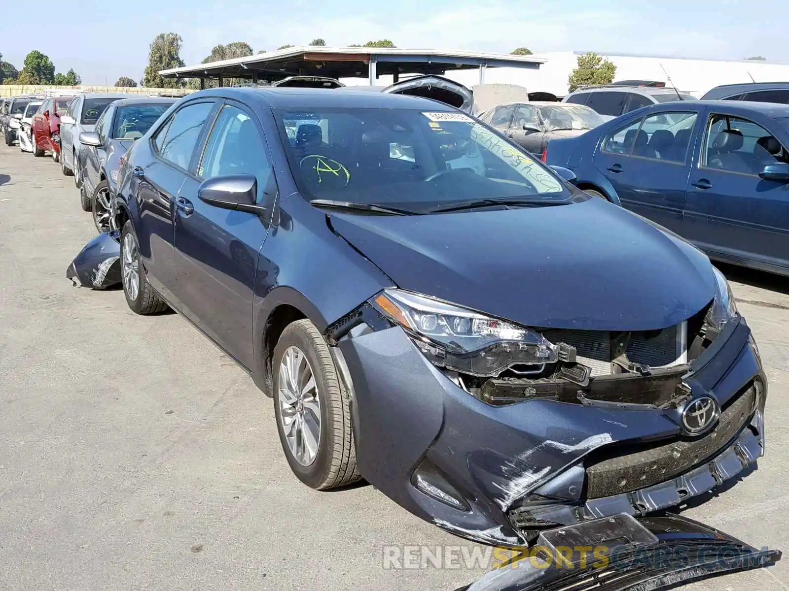 1 Photograph of a damaged car 2T1BURHE2KC220539 TOYOTA COROLLA 2019