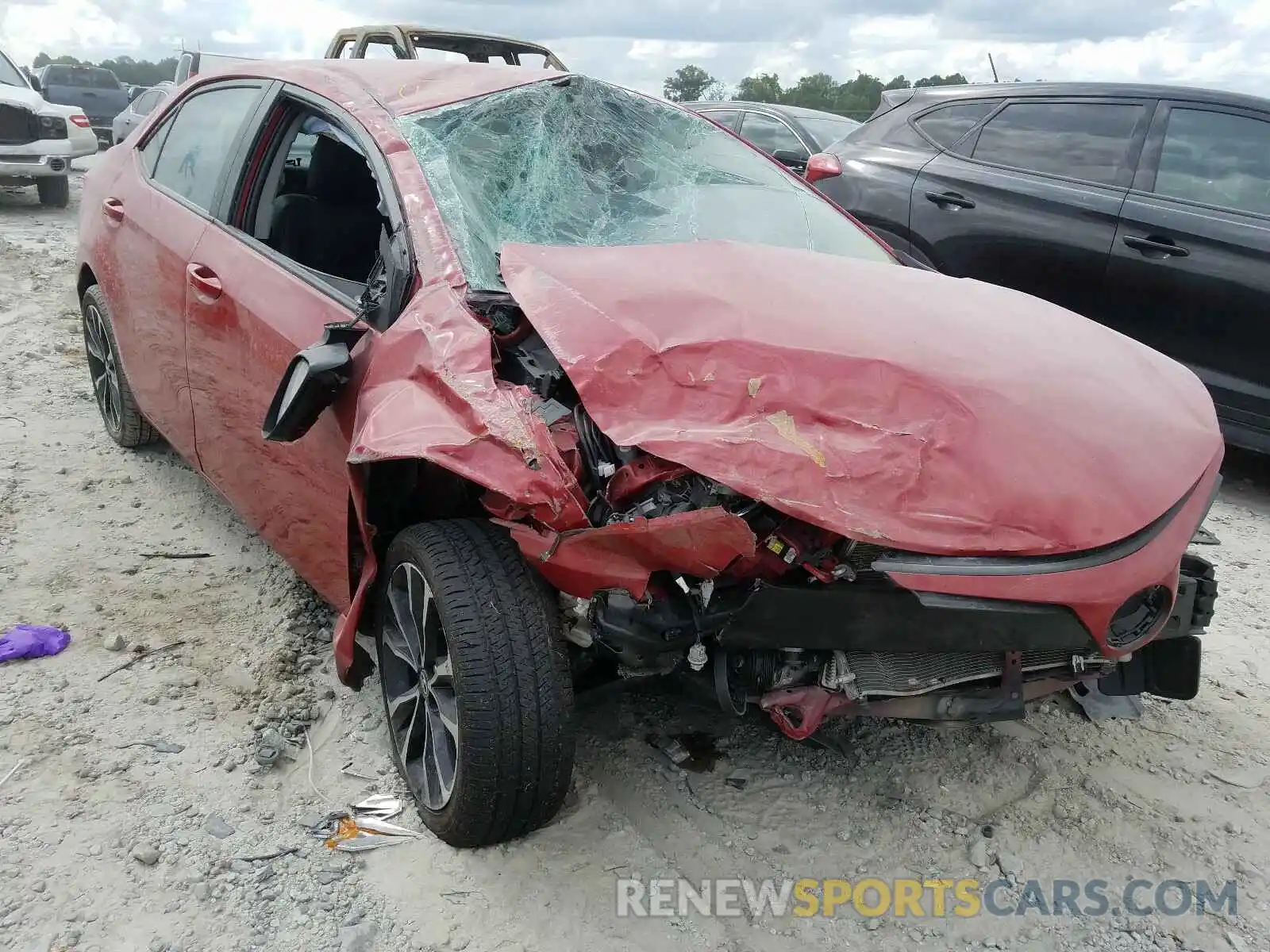 1 Photograph of a damaged car 2T1BURHE2KC222114 TOYOTA COROLLA 2019