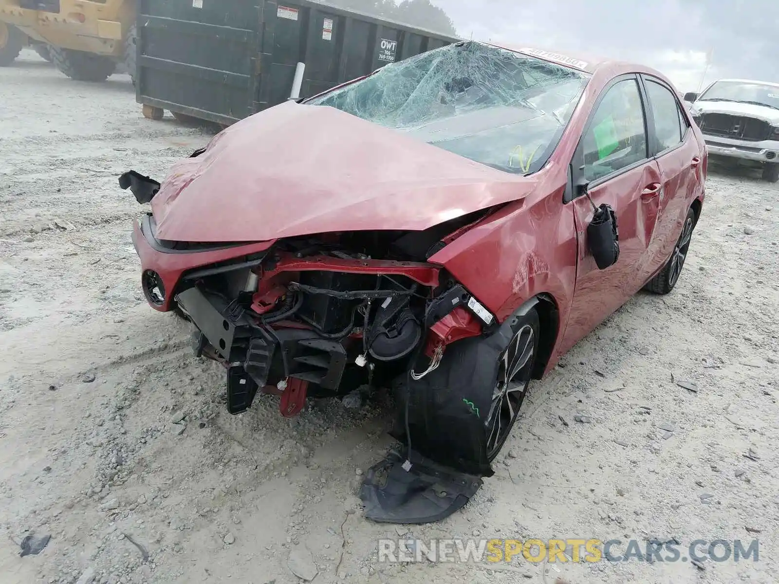 2 Photograph of a damaged car 2T1BURHE2KC222114 TOYOTA COROLLA 2019