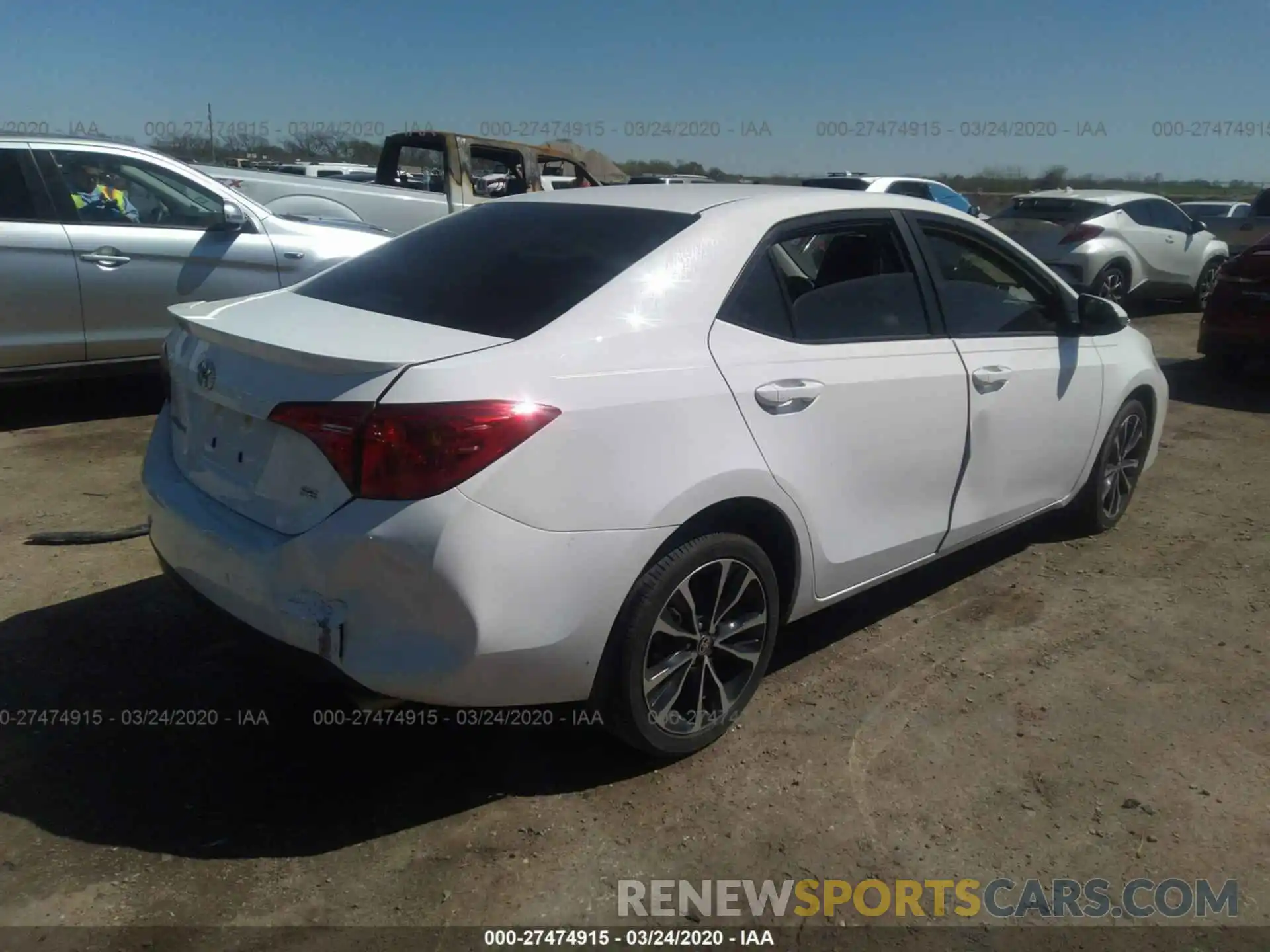 4 Photograph of a damaged car 2T1BURHE2KC222453 TOYOTA COROLLA 2019