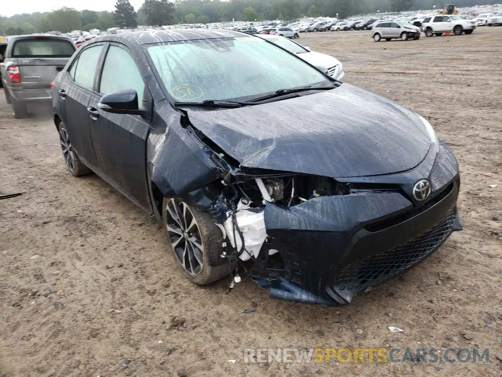 1 Photograph of a damaged car 2T1BURHE2KC222694 TOYOTA COROLLA 2019