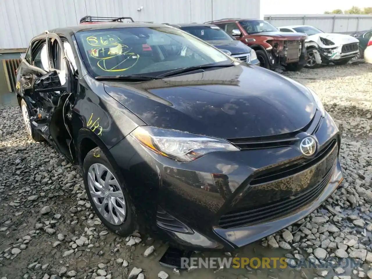 1 Photograph of a damaged car 2T1BURHE2KC222730 TOYOTA COROLLA 2019